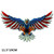 Color: Medium R119 - American Eagle Reflective Personalized Car Sticker American Eagle Sticker
