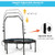 40 Inch Foldable Fitness Rebounder with Resistance Bands Adjustable Home-Blue - Color: Blue