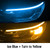 Color: Ice blue yellow streamer, style: 45cm - 2pcs Led DRL Car Daytime Running Lights Flexible Wat