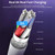 8-port Output Usb Car Charger 12v-24v Led Digital Display Ultra-thin Fast Charger black