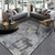Color: Gray 160X230cm - On Behalf Of The New Chinese Style Abstract Cement Gray Ink And Wash Short 