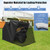 Outdoor Motorcycle Shelter Waterproof Motorbike Storage Tent with Cover-Black - Color: Black