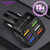 15a Portable Luminous Car  Charger Built-in Overcurrent Protection Fast Charging 6usb Qc3.0 5v9v12v