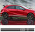 Style Side Stripes Decal Stickers for Mercedes Benz W176 A Class A45 AMG  red