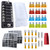 6-Way Marine Blade Fuse Block DC 10V-32V Independent Positive Negative Fuse Box Holder Without LED 