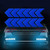 12PCS Big Car Night Warning Reflective Sticker Scratch Modified Electric Motorcycle Body Sticker  b