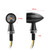 US 1 Pair Aluminum + Pc Lens Motorcycle  Led  Mini  Turn  Signal Waterproof Anti-scratch Retro Styl