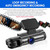 Dash Cam 3.16-inch Dual-lens Driving Recorder Front Inside Camera G-sensor HD Night Vision Wide-ang