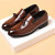 Color: Beige, Shoe Size: 38 - Mens Dress Shoes Designer 2024 New Business Shoes Slip on Men Leather