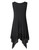 US CLEARLOVE Women's Plus Size Solid V Neck Sleeveless Irregular Hem Loose Shirt Dress Top Purple 4