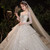 Color: A, Size: M - Wedding Evening Dress New Bride French Temperament Dream Long-sleeved Retro Big