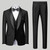 Men's Suit Set Green Fruit Collar Stage Suit Dress Host Performance Bridegroom Best Man Three-piece
