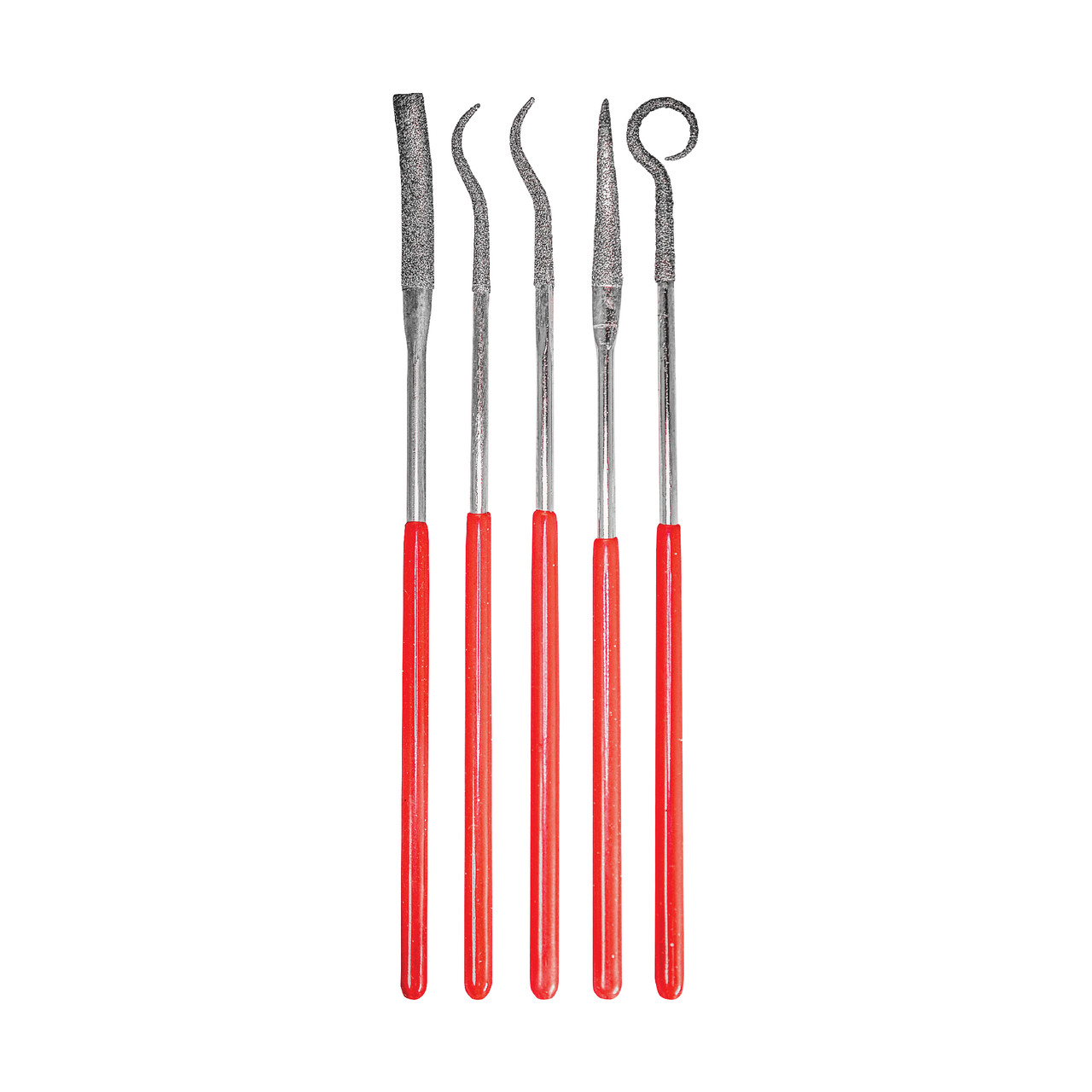 5 Piece Diamond Bent Files 3 x 140-150 Grit - Ram Products, Inc.