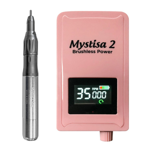 Mystisa 2 Brushless Pink Slim Set-Mystisa 2 Controller & Mystisa 2 Slim Handpiece with 3/32" Chuck