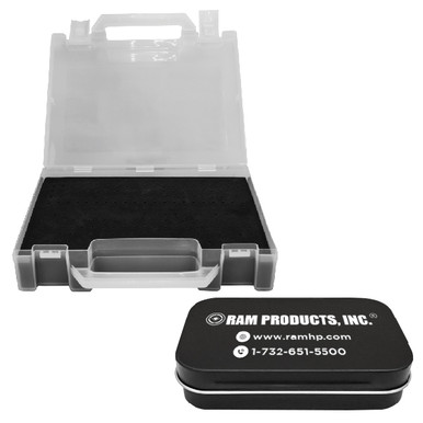 Small Rectangular Bit Case Bit Case with Foam 186 Holes and Storage Tin Case - Ram Products, Inc.