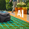Edge cutting of robot lawnmower with AI