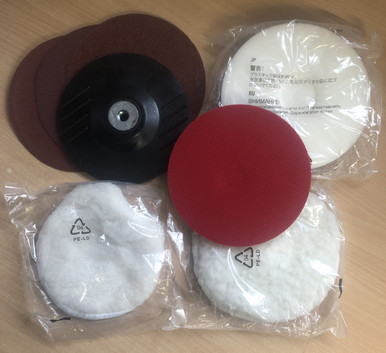 Polishing accessory set front