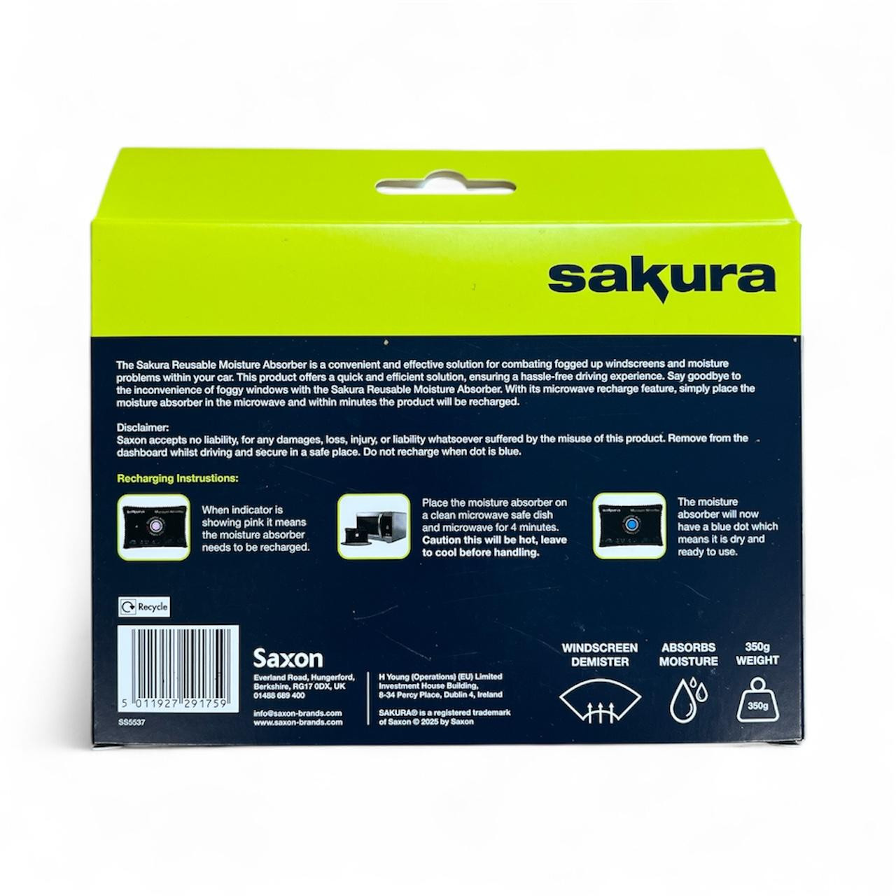 In-Car Dehumidifier Bag