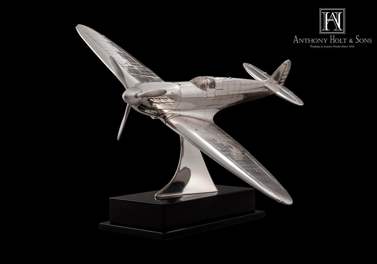 Sterling silver Spitfire 1:48 scale with genuine Spitfire metal propeller - Limited Edition