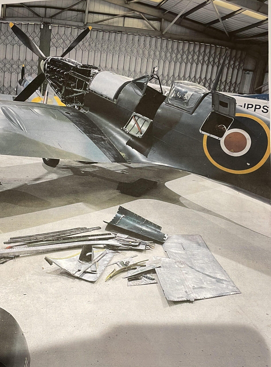 Sterling silver Spitfire 1:48 scale with genuine Spitfire metal propeller - Limited Edition