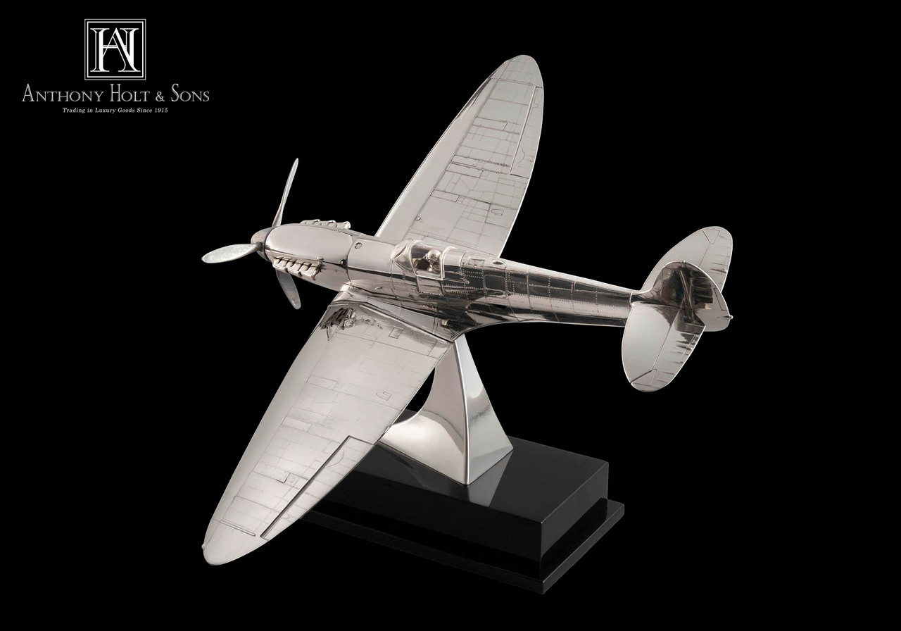 Sterling silver Spitfire 1:48 scale with genuine Spitfire metal propeller - Limited Edition