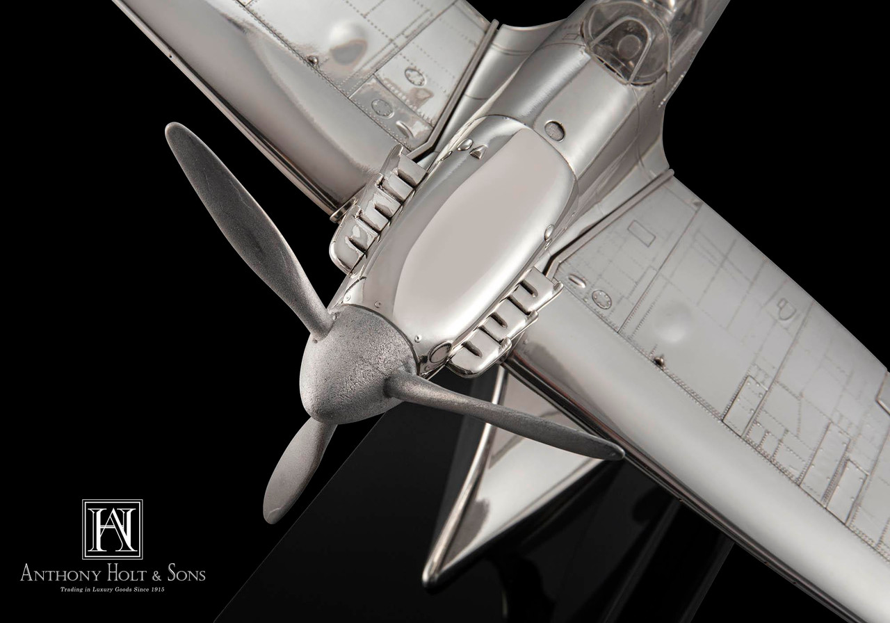 Sterling silver Spitfire 1:48 scale with genuine Spitfire metal propeller - Limited Edition