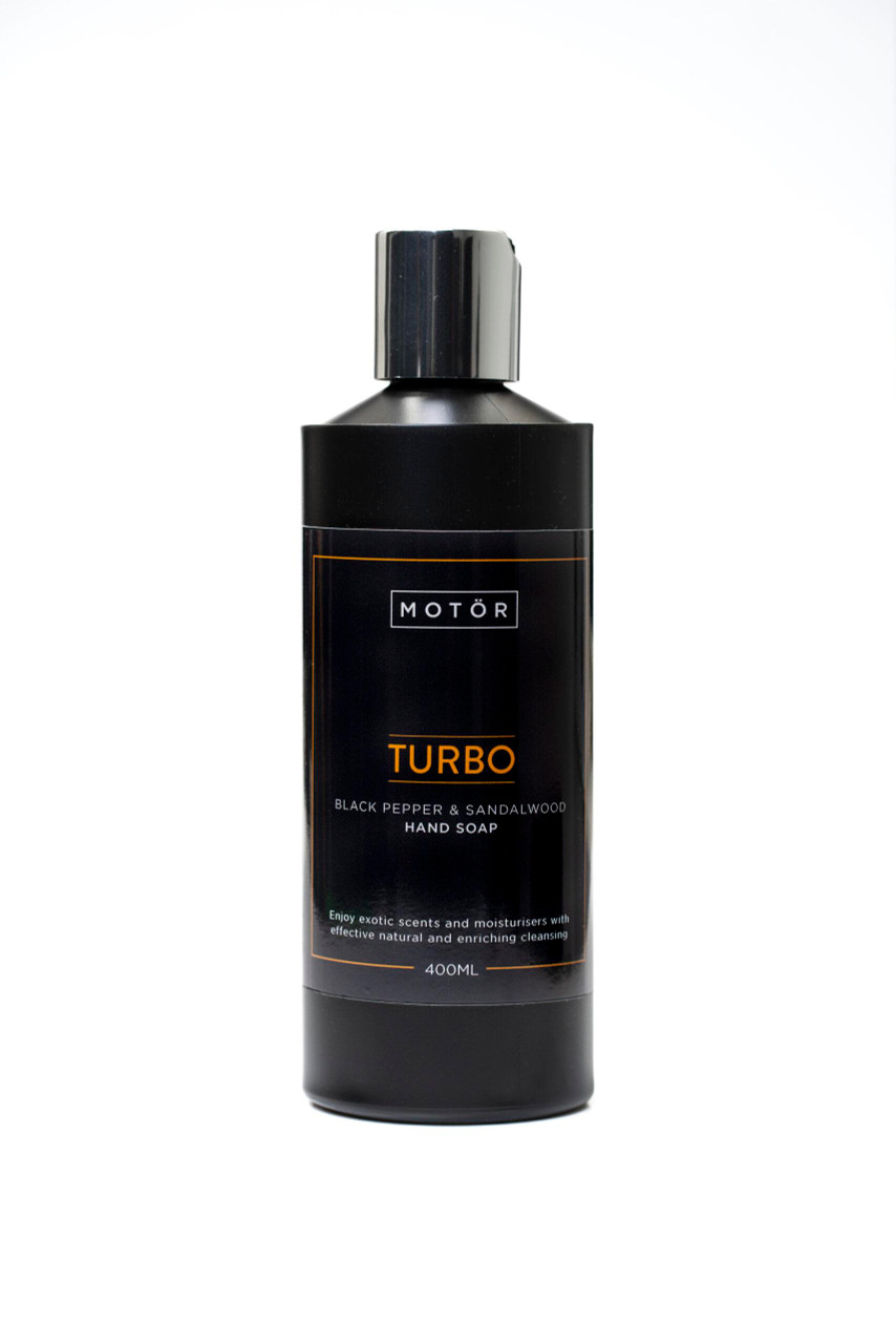 MOTÖR Turbo Black Pepper & Sandalwood Hand Soap