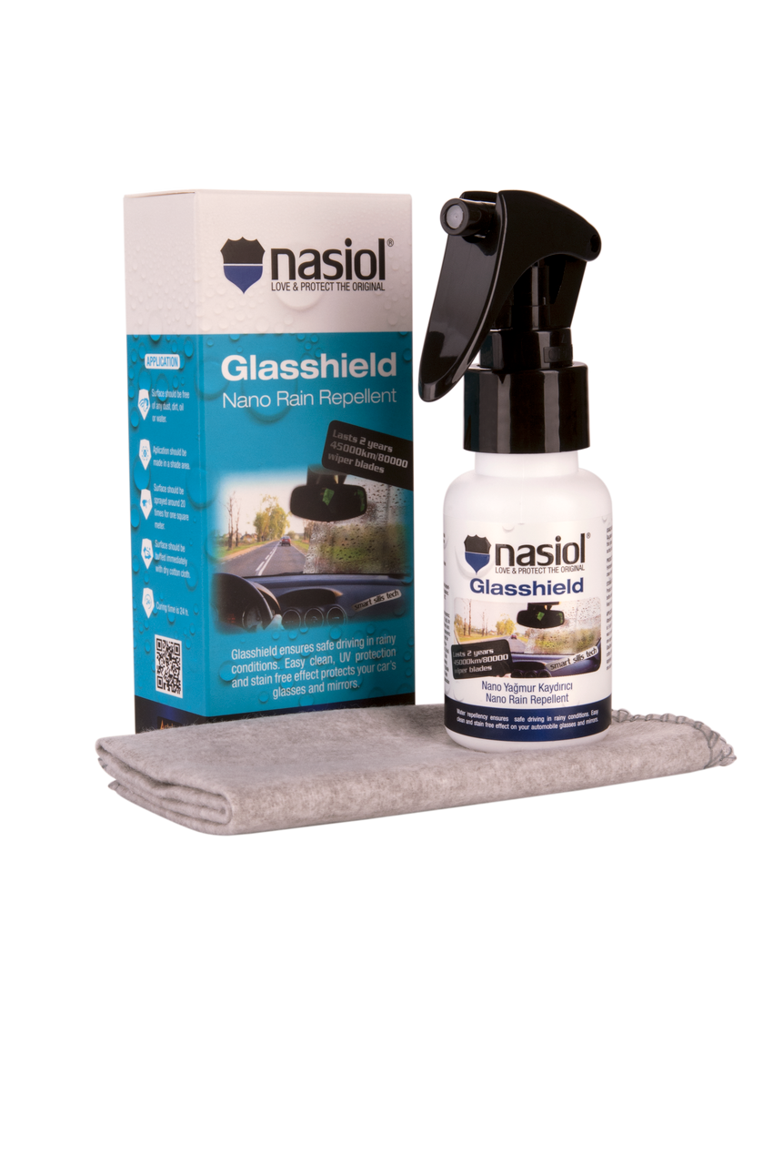 Nasiol GlasShield – Nano Rain Repellent Spray for Car Windshields