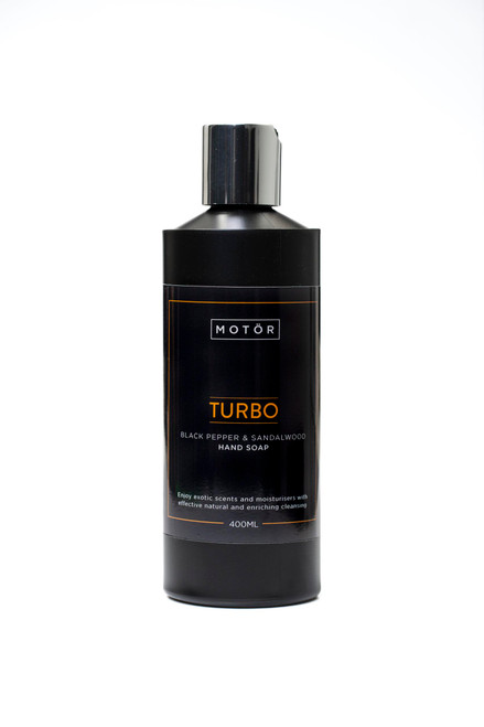 MOTÖR Turbo Black Pepper & Sandalwood Hand Soap