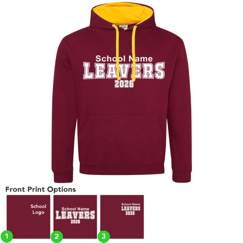 School Leavers Hoodie - Adult - Two Tone