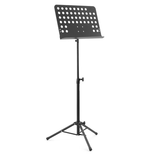 Tiger MUS7-BK Orchestral Music Stand, Fully Adjustable Sheet Music Stand - Black