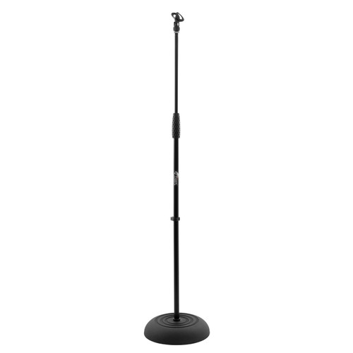 Tiger Microphone Stand with Heavy Round Base - Black