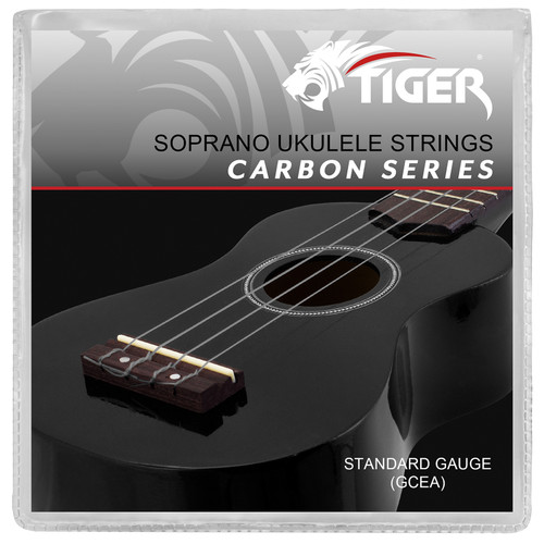 TIGER Fluorocarbon Black Ukulele Strings for Soprano and Concert Ukes 