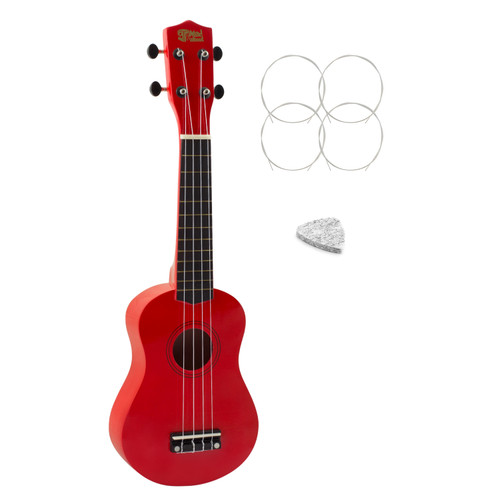Soprano Ukulele by Mad About - Red