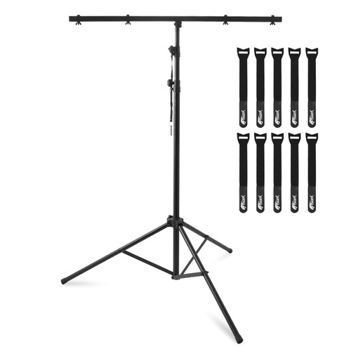 Tiger T-Bar DJ Lighting Stand, Photography Light Stand with 10x Cable Ties