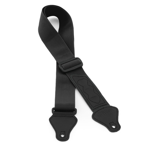 Tiger UAC4 Ukulele Strap for Soprano, Concert, Tenor and Baritone Ukes - Black