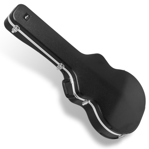 Jumbo Acoustic Guitar Hard Case ABS Locking Latches Black – Tiger