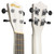 Tiger Soprano Beginners Ukulele with Gig Bag, Felt Pick & Aquila Strings - White