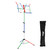 Tiger MUS56-CL Portable Easy Folding Sheet Music Stand with Bag - Multicoloured