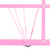 Tiger Easy Folding Sheet Music Stand with Bag - Portable Music Stand in Pink