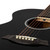Tiger ACG1-BK Acoustic Guitars with Steel Strings - Small Body 4/4 - Black