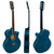  Tiger Electro Acoustic Guitar for Beginners - Blue