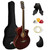  Tiger Electro Acoustic Guitar for Beginners - Red