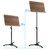 Tiger Wood Top Orchestral Sheet Music Stand with All Metal Professional Base