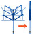 Folding Music Stand by Mad About - Blue Easy Folding Portable Stand