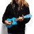 Tiger Soprano Beginners Ukulele with Gig Bag, Felt Pick & Aquila Strings - Blue