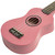 Tiger Soprano Beginners Ukulele with Gig Bag, Felt Pick & Aquila Strings - Pink