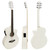 Tiger Electro Acoustic Guitar for Beginners - White