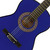Blue 3/4 Classical Guitar by Mad About - Colourful Guitar with Bag