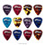 Tiger 12 Celluloid Guitar Picks & Pick Tin - Variety of Gauges